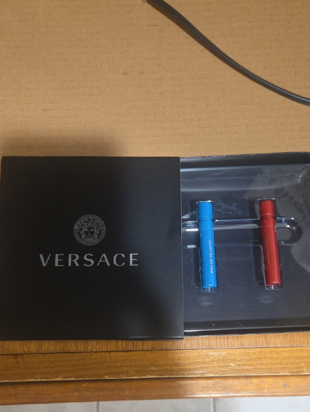 Versace Blue & Red Fragrance Vial Set